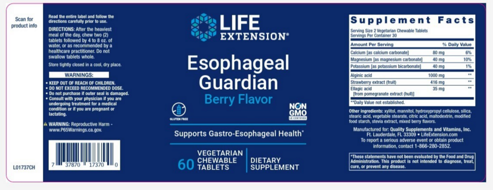 Product image for Esophageal Guardian Chewables.