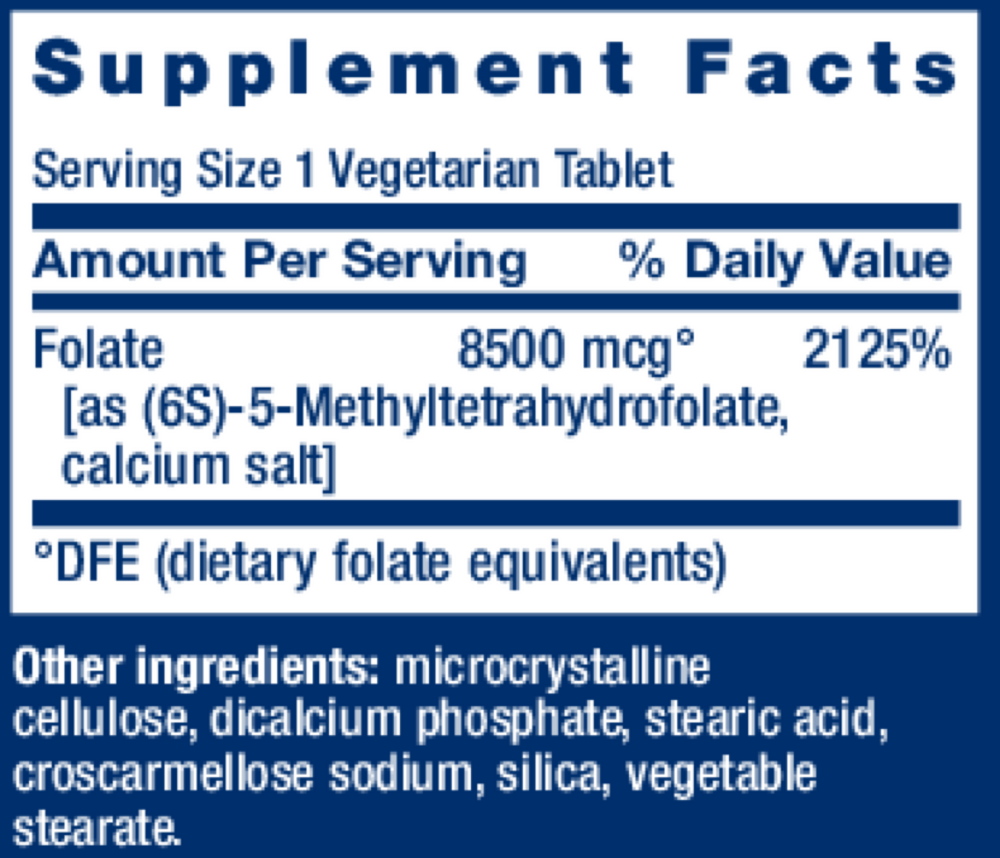 Product image for High Potency Optimized Folate 8500mcg.