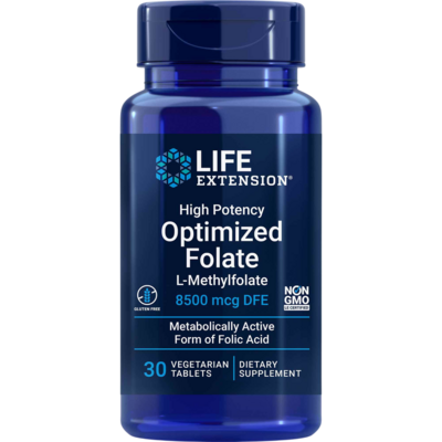 High Potency Optimized Folate 8500mcg 30 tablets