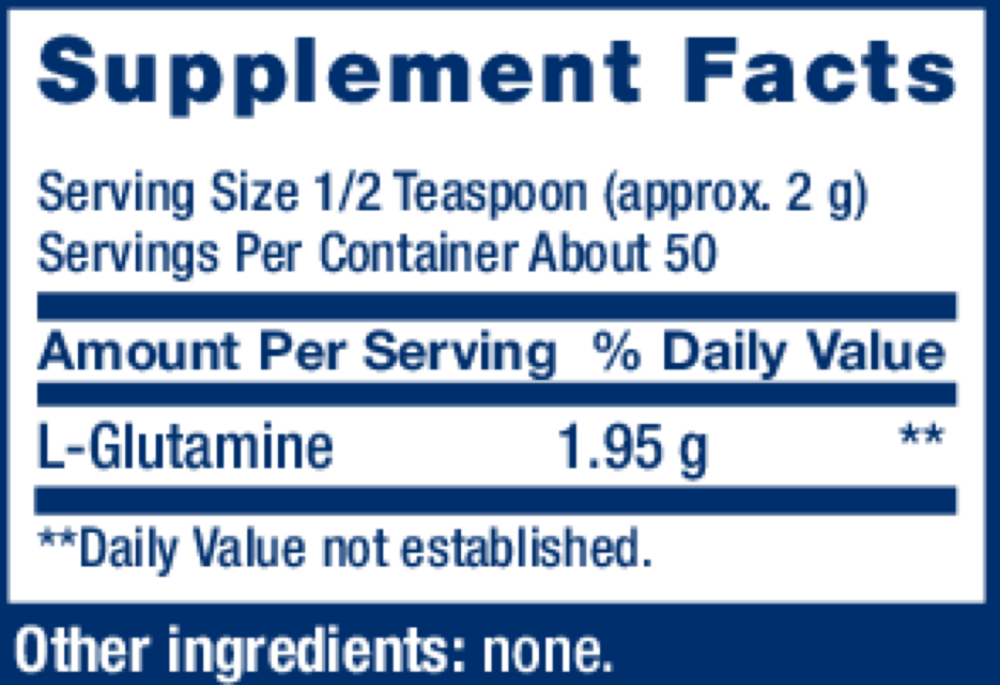 Product image for L-Glutamine 500mg.