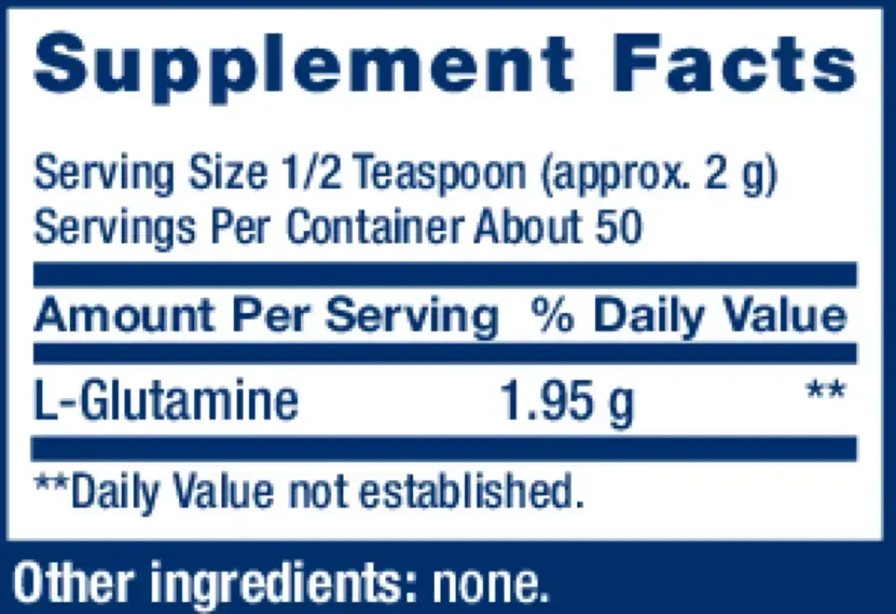 Product image for L-Glutamine 500mg.
