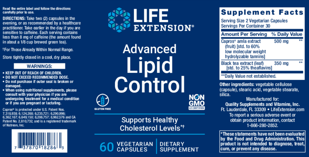 Product image for Advanced Lipid Control.