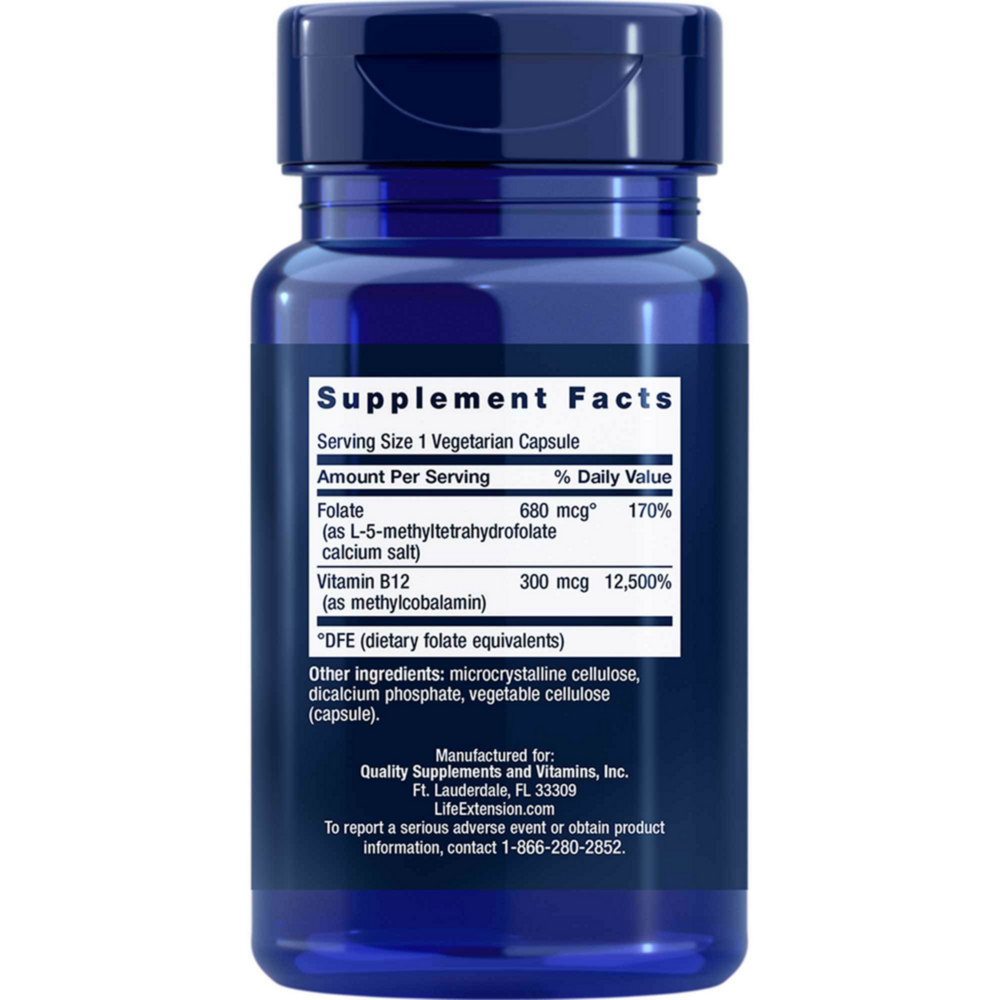 Product image for BioActive Folate &amp; Vitamin B12.
