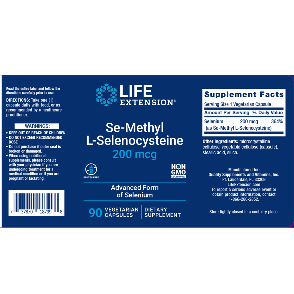 Product image for SE-Methylselenocysteine 200mcg.