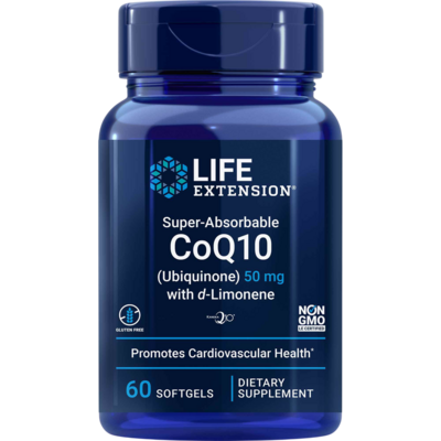 Super-Absorbable CoQ10 50mg 60 Softgels