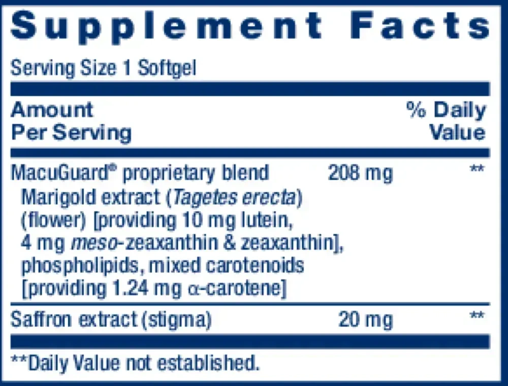 Product image for Macuguard® Ocular Support with Saffron.