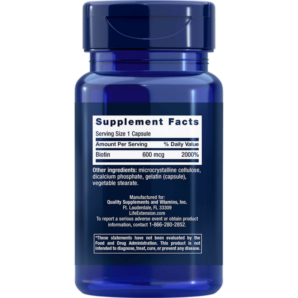 Product image for Biotin 600mcg.