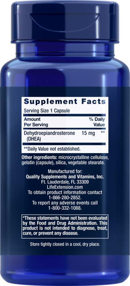 Product image for DHEA 15mg.