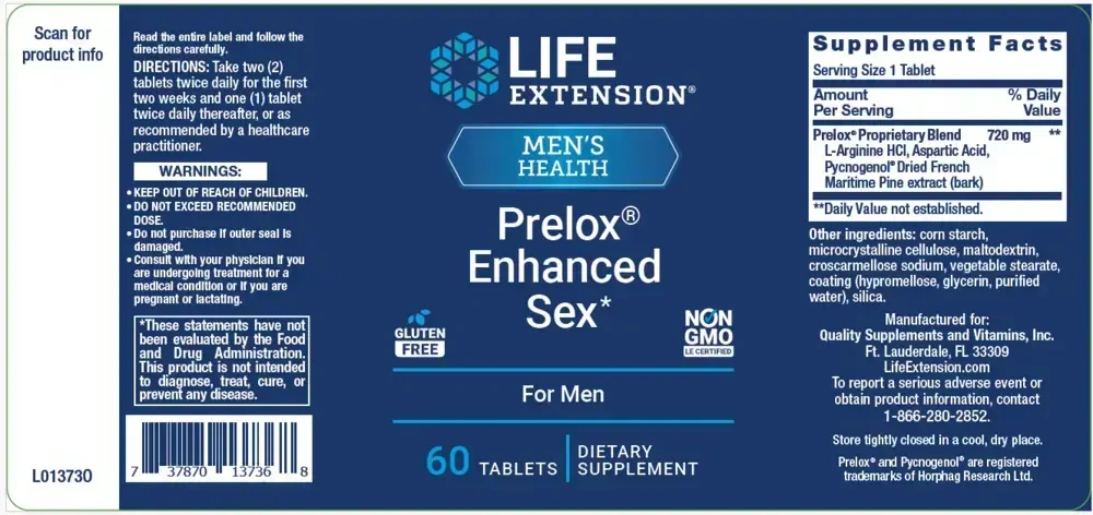 Product image for Prelox Enhanced Sex for Men.