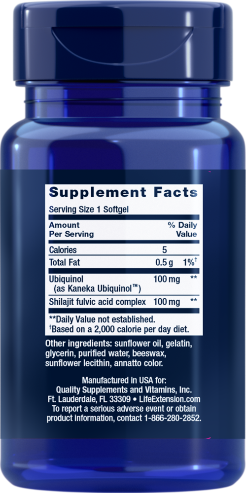 Product image for Super Ubiquinol CoQ10 w&#x2F;Enhanced Mitochondrial 100mg.