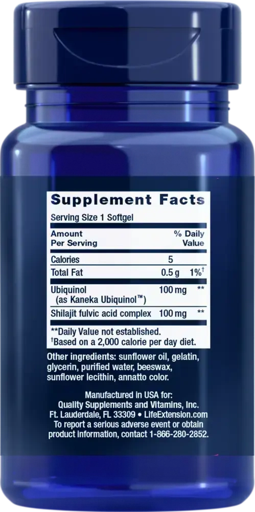 Product image for Super Ubiquinol CoQ10 w/Enhanced Mitochondrial 100mg.