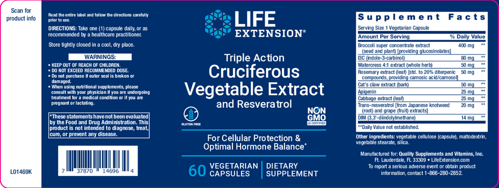 Product image for Triple Action Cruciferous Vegetable Extract.