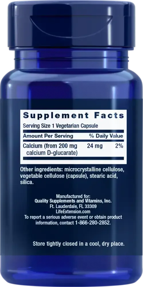 Product image for Calcium D Glucarate 200mg.