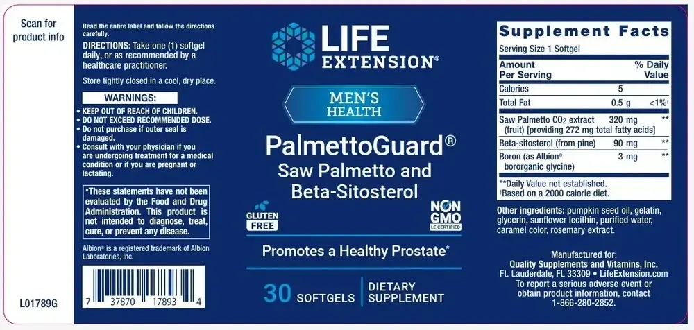 Product image for Palmettoguard Saw Palmetto.