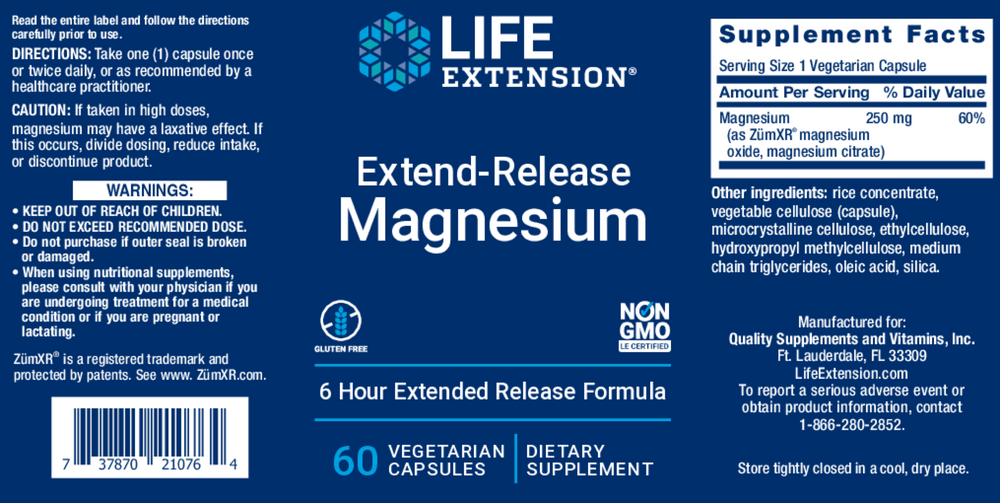Product image for Extend-Release Magnesium.