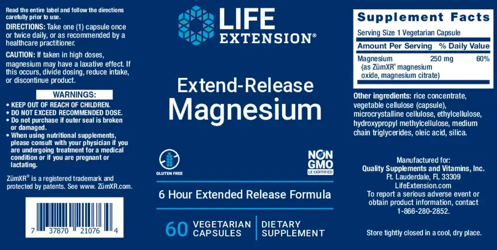 Product image for Extend-Release Magnesium.