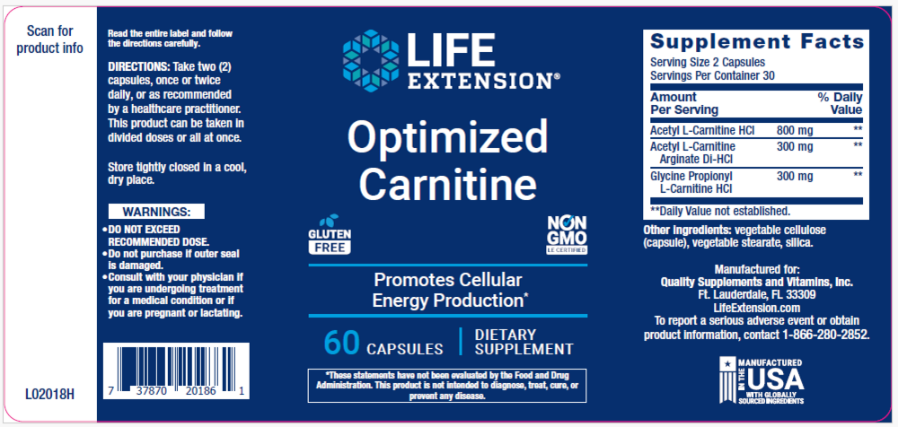 Product image for Optimized Carnitine.
