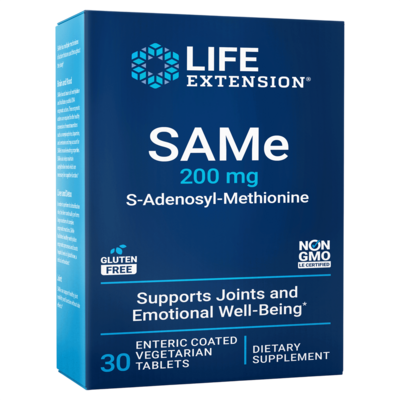 SAMe (S-Adenosyl-Methionine) 200mg 30 tablets