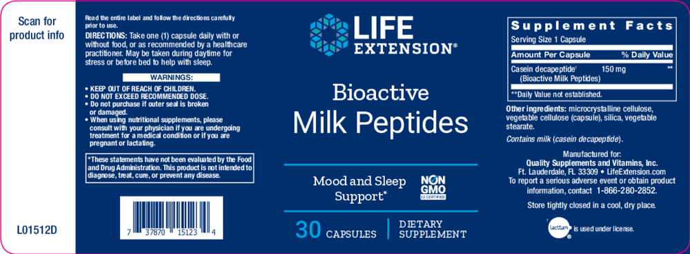 Product image for Bioactive Milk Peptides.
