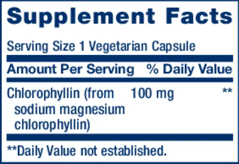 Product image for Chlorophyllin 100mg.