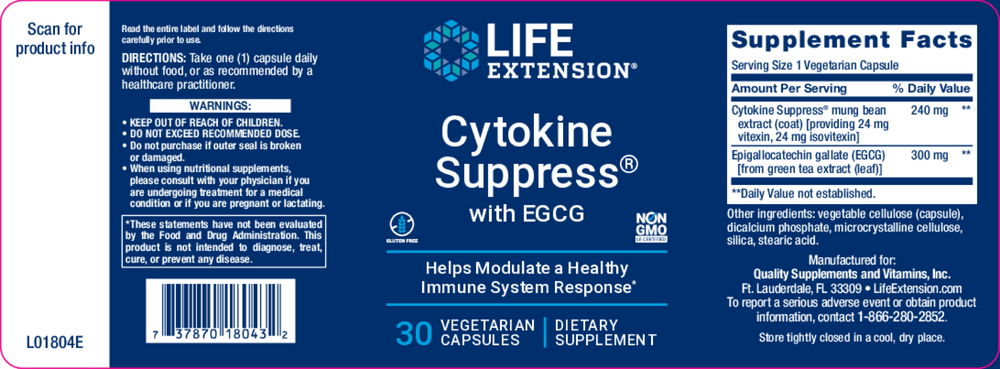 Product image for Cytokine Suppress™ with EGCG.
