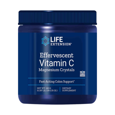 Effervescent Vitamin C Magnesium Crystals 180 Grams