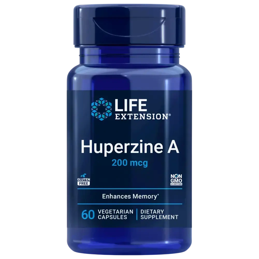Front bottle — Huperzine A 200mcg by Life Extension