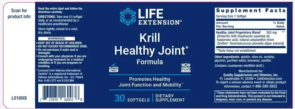 Product image for Krill Healthy Joint* Formula.