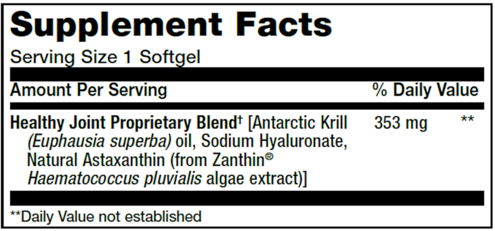 Product image for Krill Healthy Joint Formula.