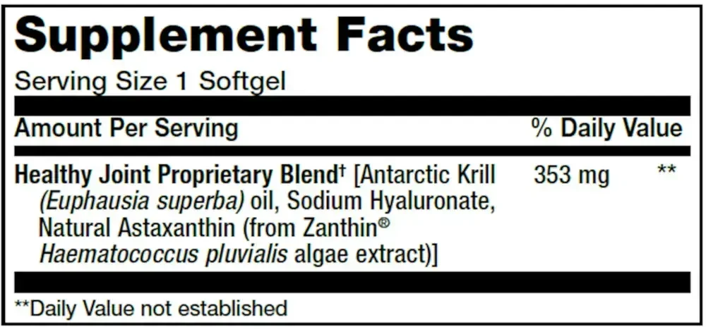 Product image for Krill Healthy Joint Formula.