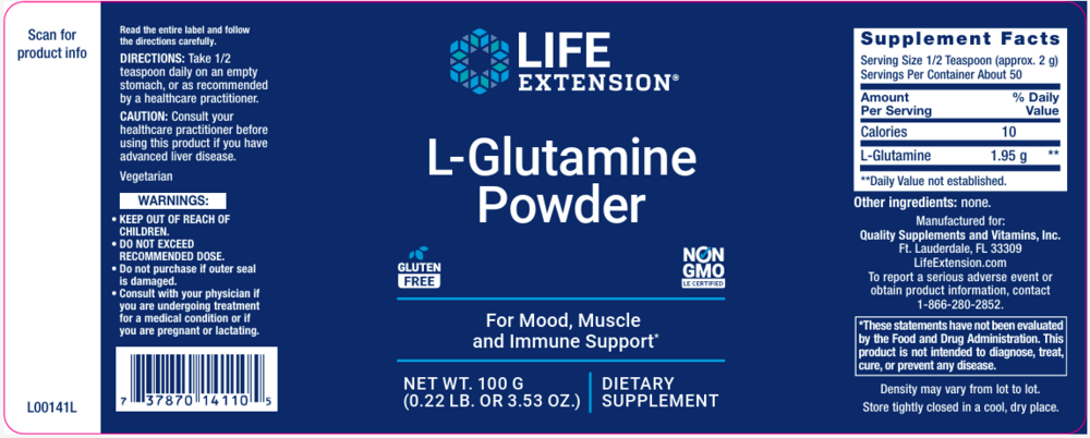 Product image for L-Glutamine Powder.