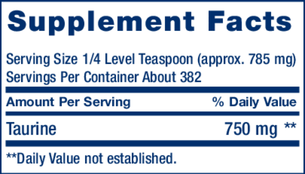 Product image for L-Taurine Powder.