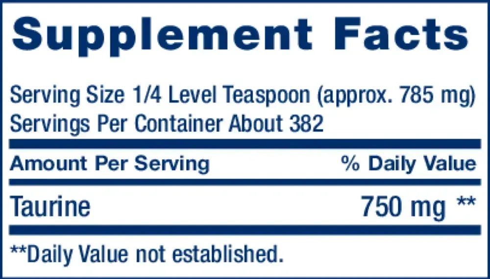Product image for L-Taurine Powder.