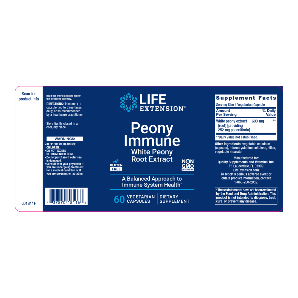 Product image for Peony Immune.