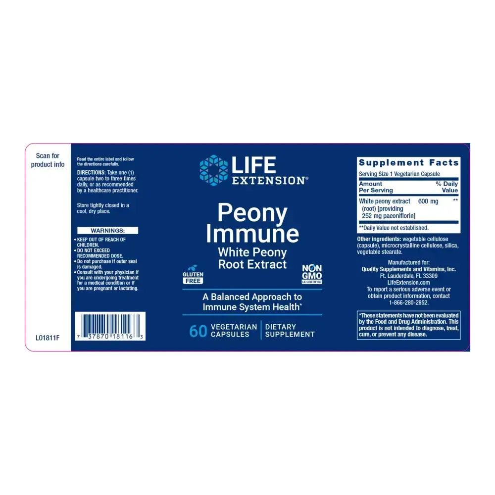 Product image for Peony Immune.