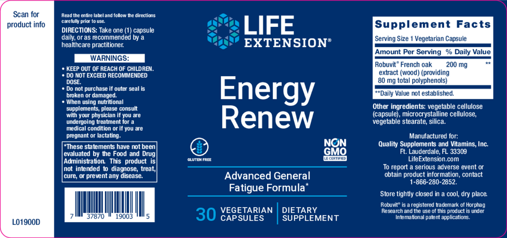 Product image for Energy Renew 200mg.