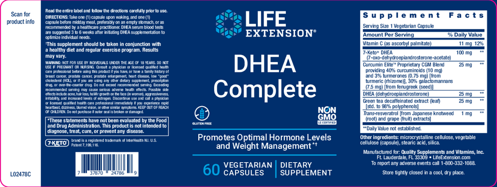 Product image for DHEA Complete.