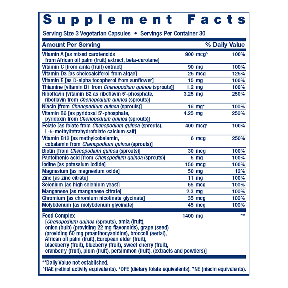 Product image for Whole Food Multivitamin.