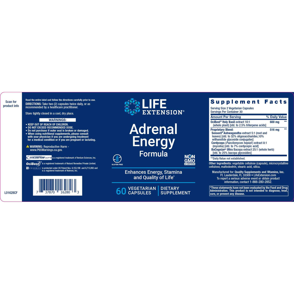 Product image for Adrenal Energy Formula.