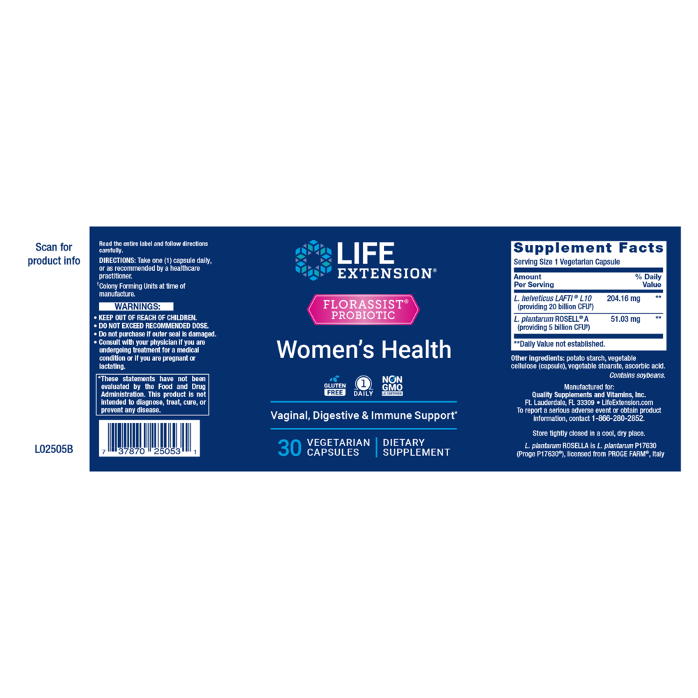 Product image for FLORASSIST® Probiotic Women's Health.
