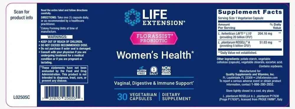 Product image for FLORASSIST® Probiotic Women's Health.
