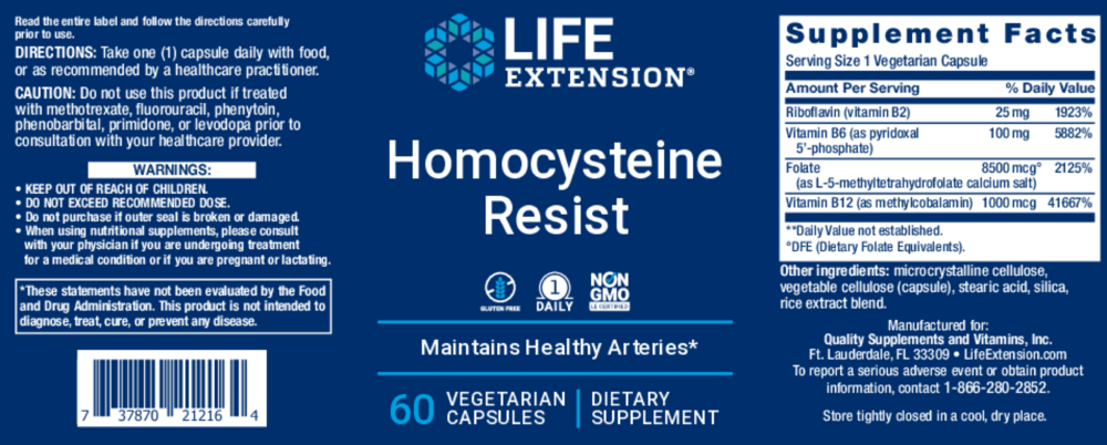 Product image for Homocysteine Resist.