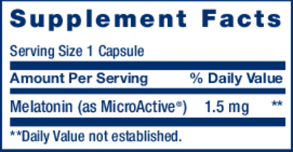 Product image for Melatonin IR/XR 1.5mg.