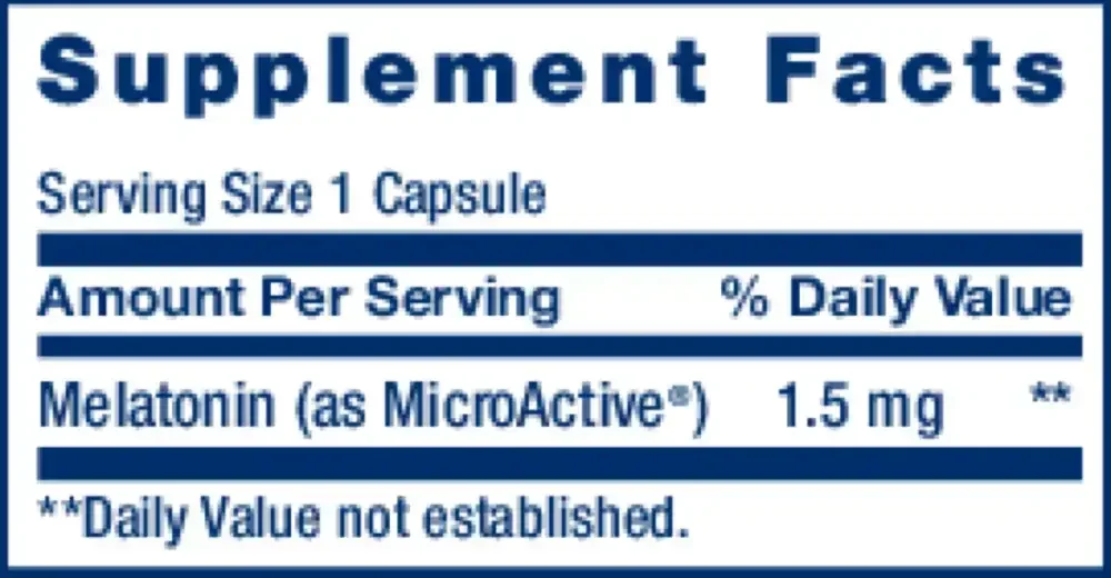 Product image for Melatonin IR/XR 1.5mg.