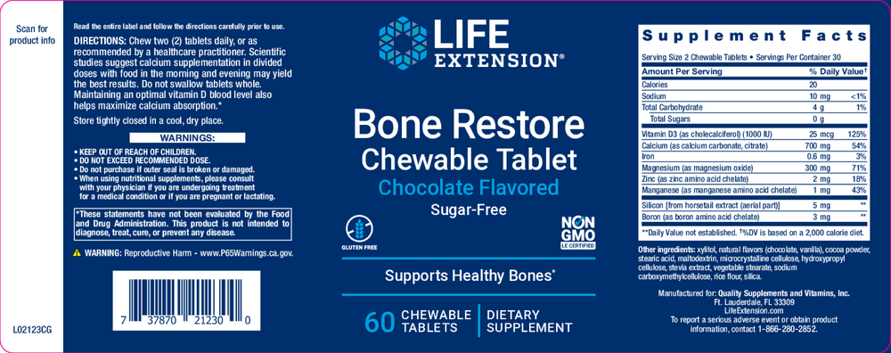 Product image for Bone Restore Chocolate Sugar-Free.
