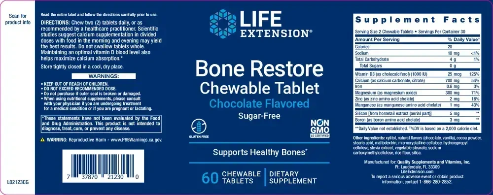 Product image for Bone Restore Chocolate Sugar-Free.