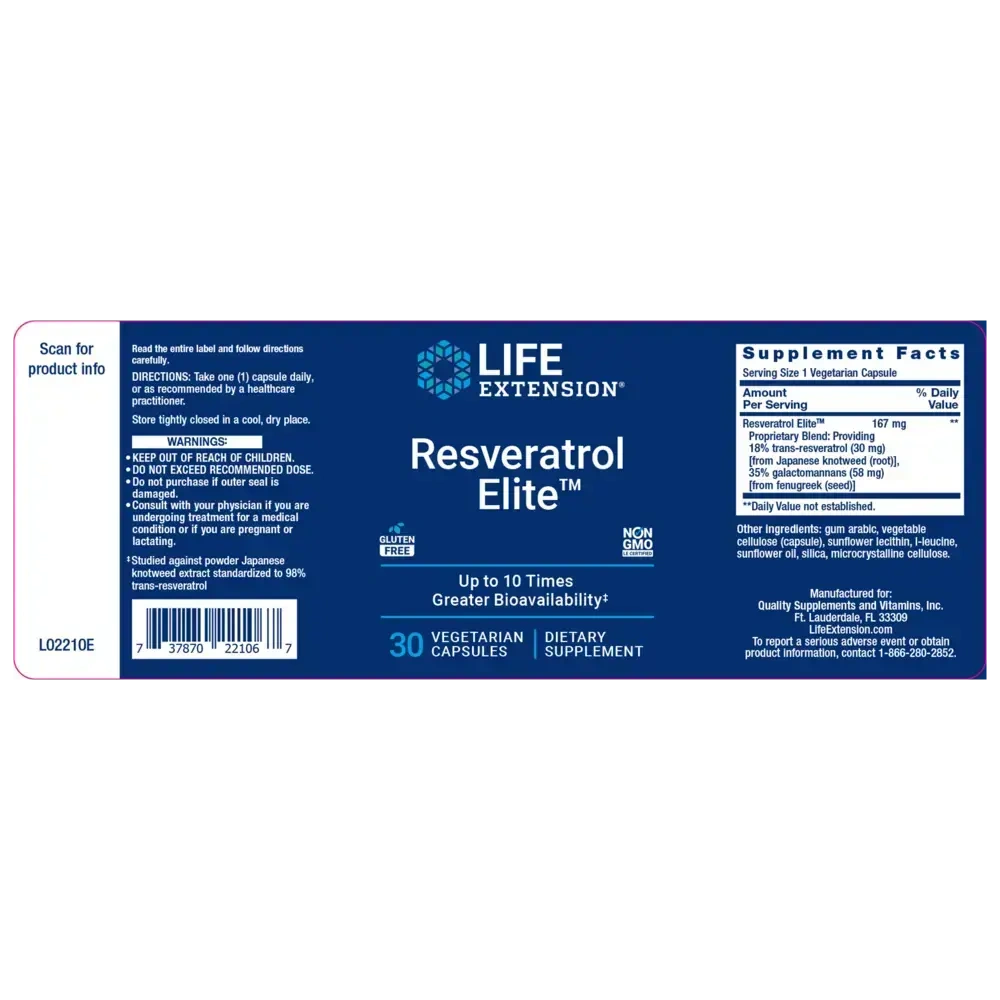 Product image for Resveratrol Elite.