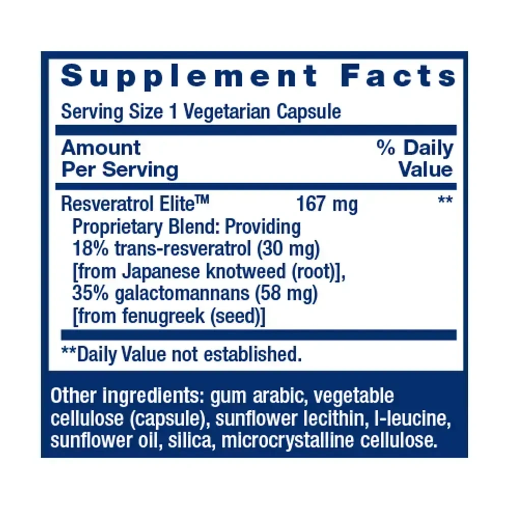 Product image for Resveratrol Elite.
