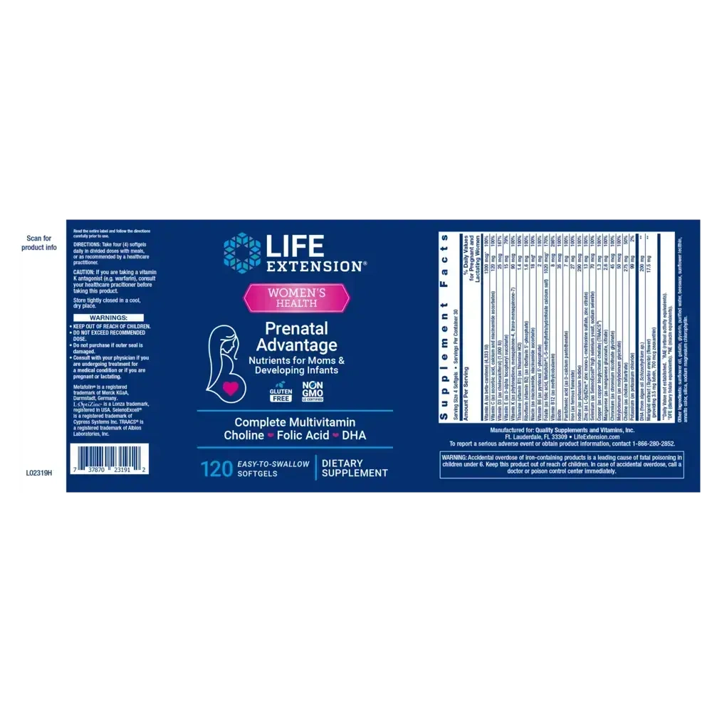 Product image for Women's Health Prenatal Advantage.
