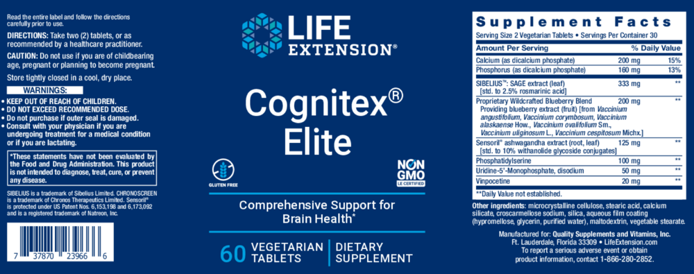 Product image for Cognitex® Elite.